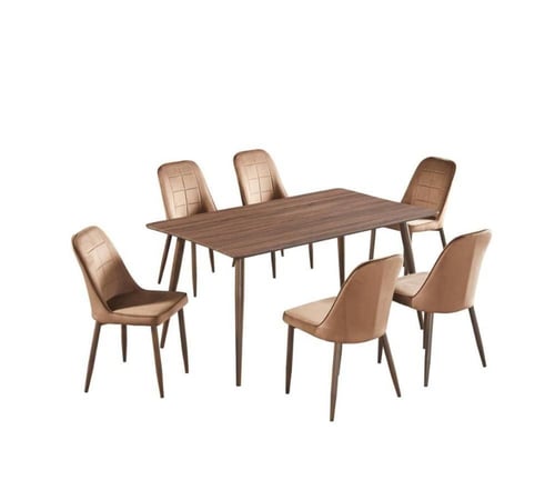 طاولة طعام خشب 6 أشخاص 150×90×70