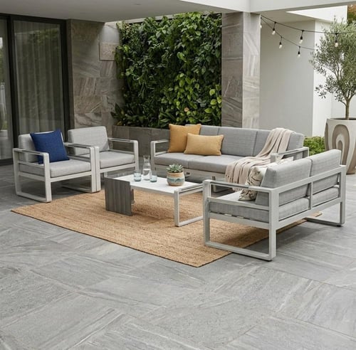 طقم جلسة خارجية ألمنيوم 7 أشخاص – تصميم مودرن فاخر...