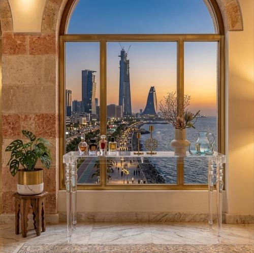 طاولة مدخل كونسول أكريليك شفاف فاخر (AC-05) - تصمي...