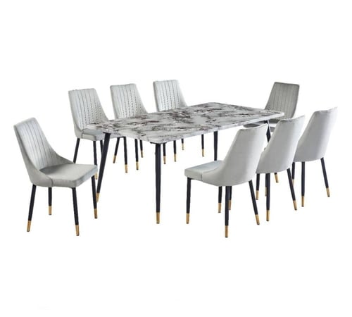 طقم سفرة "رويال ماربل": عنوان الفخامة في منزلك ✨