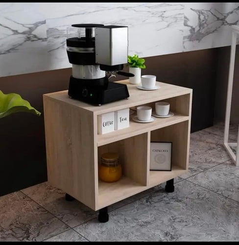 ركن قهوة خشب بيج 120×40×70