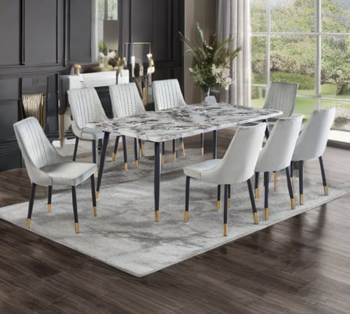 طقم سفرة "رويال ماربل": عنوان الفخامة في منزلك ✨