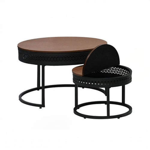 طقم جلوس خارجي ألمنيوم فاخر (6 قطع) مودرن مع طاولا...