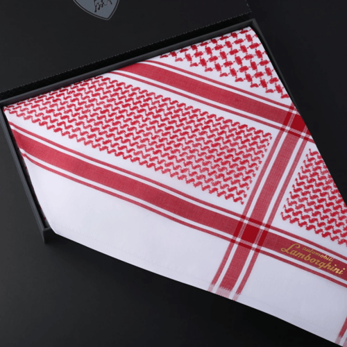 شماغ احمر لامبورغيني انجليزي LAM-R