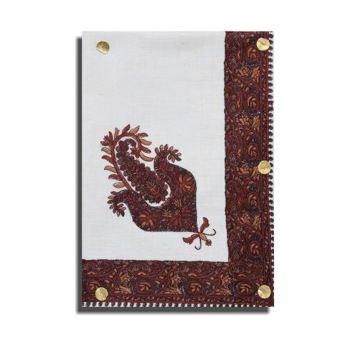 شال كشميري ترمة- احمر غامق- مقاس 58