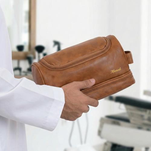 شنطة حلاقة جلد