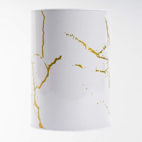 حصالة معدنية اسطوانية كبيرة