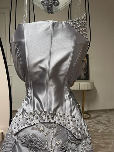 فستان سهره راقي لاصلي RA265