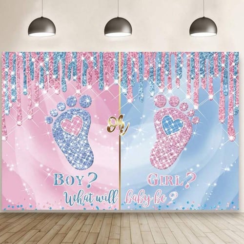 خلفية جدارية شكل قدم بييي مقاس 105*75سم