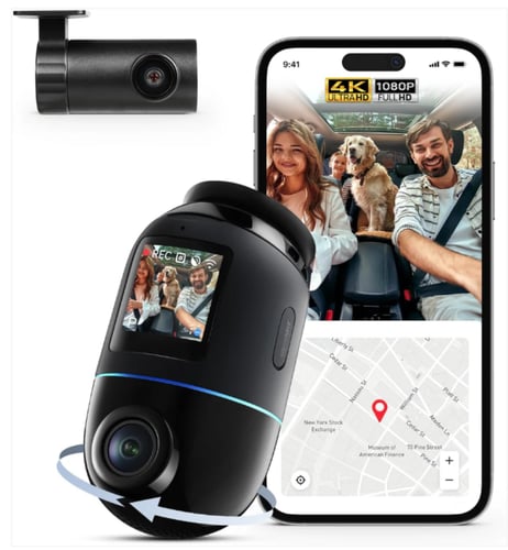 داش كام من 70Mai X800 بتقنية 360 درجة امامي و خلفي