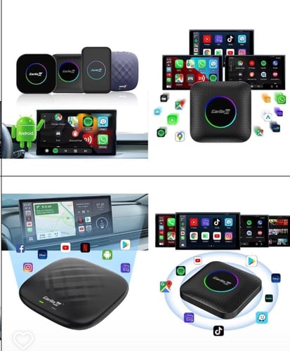 قطعة تحويل شاشة وكالة السيارة Carplay الى نظام اند...