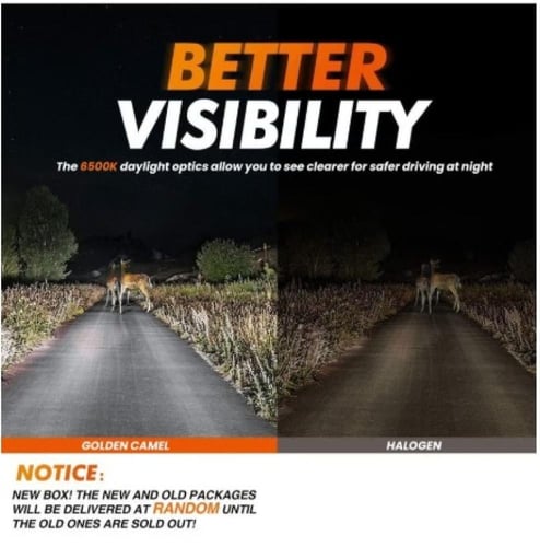 ليد امامي للسيارة LED ، بقوة 130واط، 300000LM