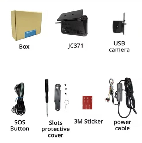 داش كام JC371 من Jimi IoT كاميرا أمامية وداخلية وخ...