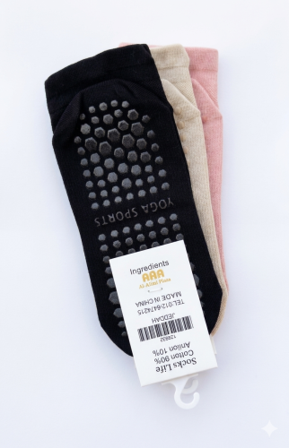 جوارب قصيرة مانعة للانزلاق مناسبة لرياضة اليوقا و...