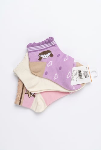 جوارب اطفال بناتي ( 3 ازواج )