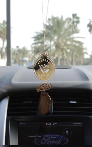 تعليقة سياره حسب الطلب شعار النصر