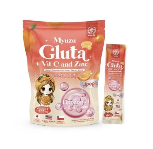 كولاجين ميوزو جلوتا، فيتامين C وزنك MYUZU GLUTA, V...