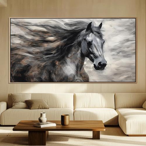 لوحة خيل بتصميم عصري