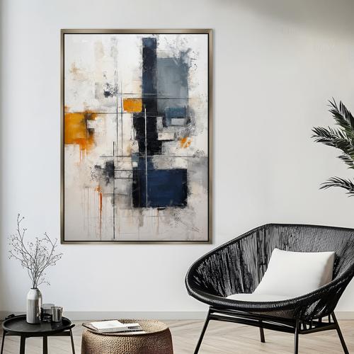 لوحة فن تجريدي تصميم انيق