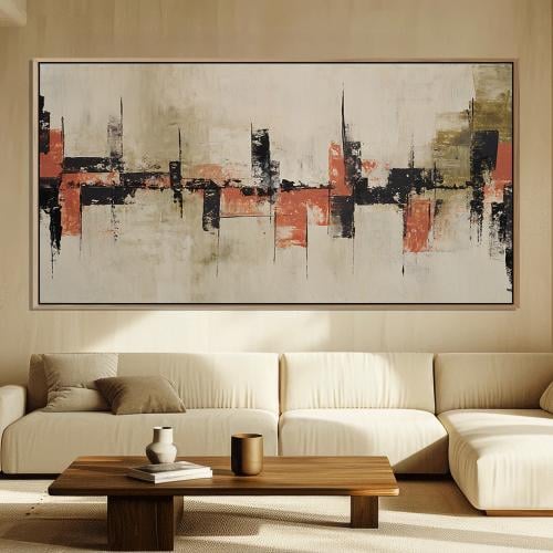 لوحة فن تجريدي تصميم عصري