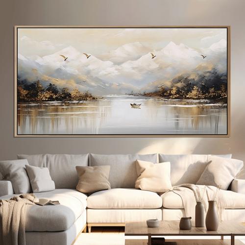 لوحة فن تجريدي تصميم عصري