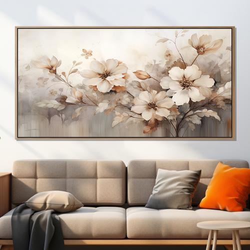 لوحة ورود واشجار بتصميم انيق