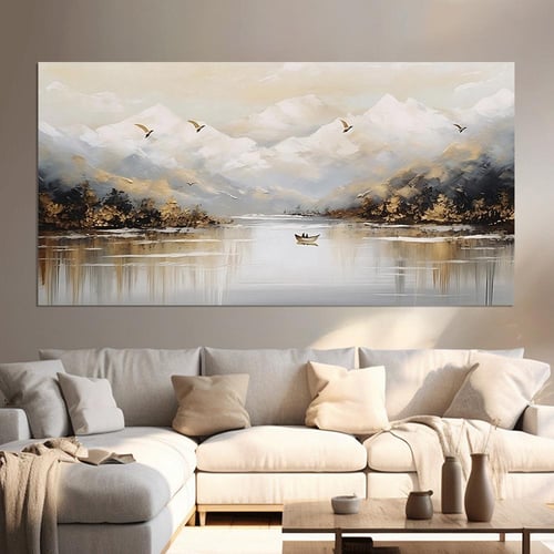 لوحة فن تجريدي تصميم عصري