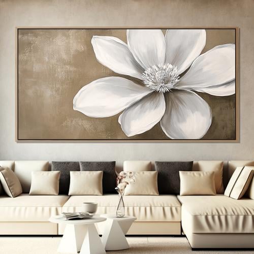 لوحة ورود واشجار بتصميم انيق