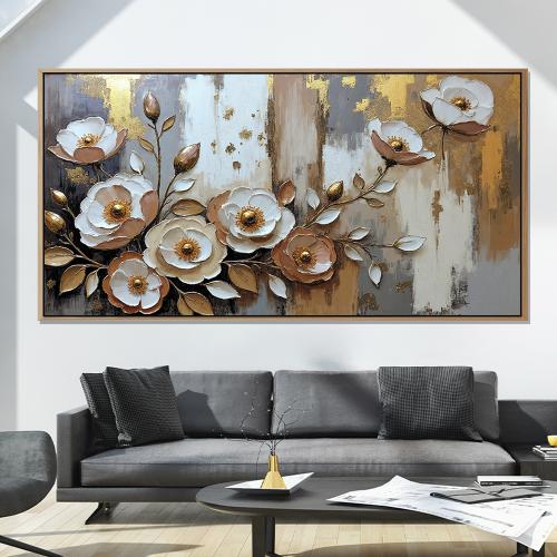 لوحة ورود واشجار بتصميم انيق