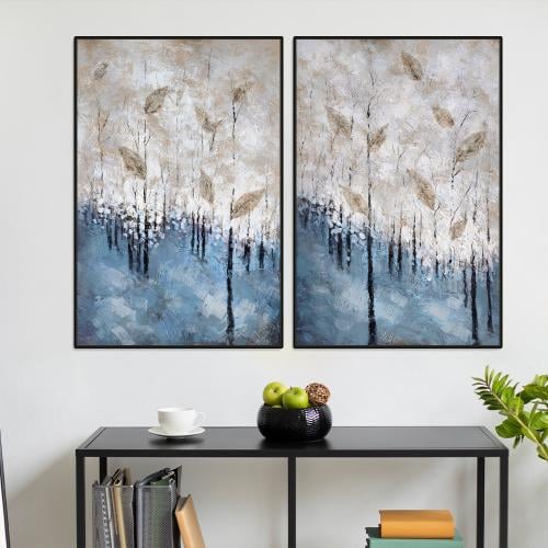 طقم لوحات ثنائية بتصميم عصري