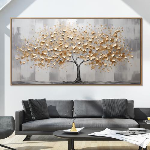 لوحة ورود واشجار بتصميم انيق