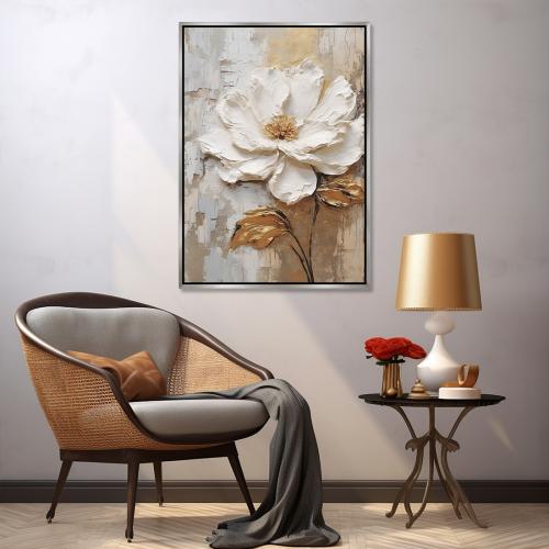 لوحة ورود و اشجار-تصميم عصري