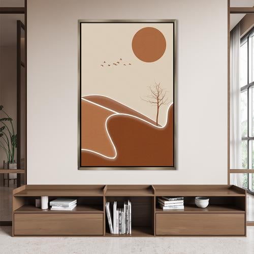 لوحة فن تجريدي تصميم انيق