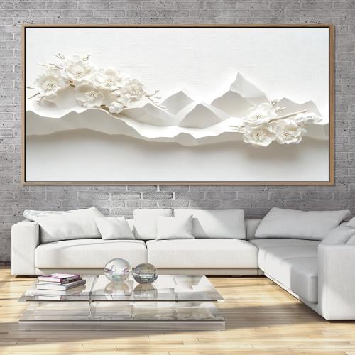 لوحة ورود واشجار بتصميم انيق