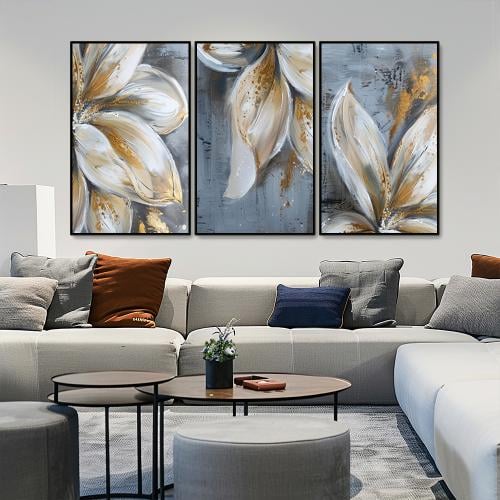 لوحة ثلاثية بتصميم عصري