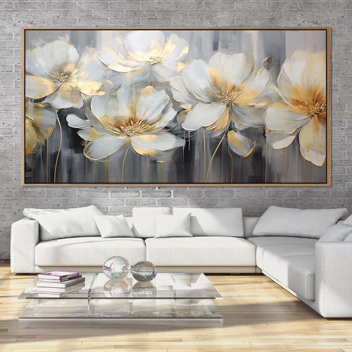 لوحة ورود واشجار بتصميم انيق