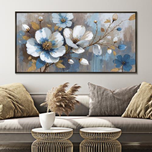 لوحة ورود و اشجار-تصميم عصري