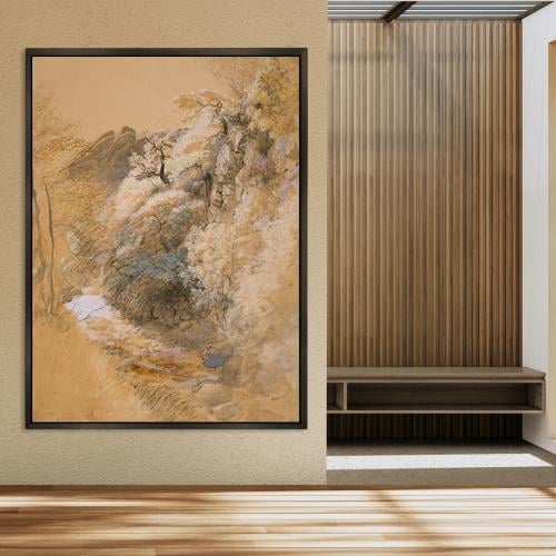 لوحة فن تجريدي تصميم انيق