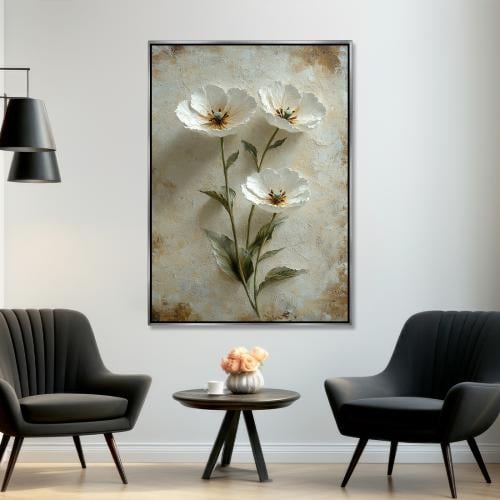 لوحة ورود و اشجار-تصميم عصري