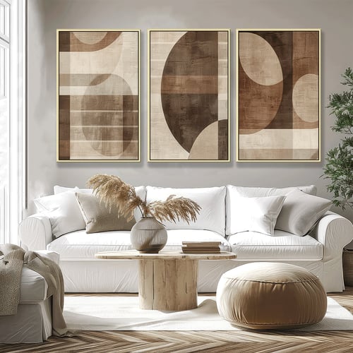 لوحة ثلاثية بتصميم عصري