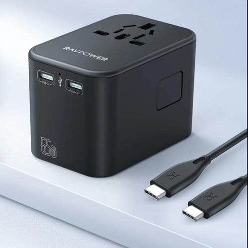 فيش سفر راف باور متعدد المداخل مع منفذين تايب سي و...