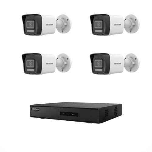 كاميرا مراقبة هيق فيجن iP دقة 6 ميجا (بكج 4 كاميرا...