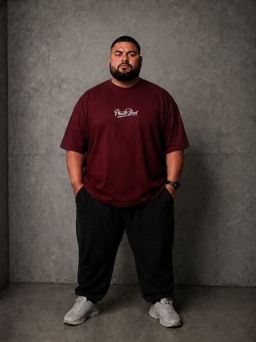 Jumbo cotton t-shirt with back prints