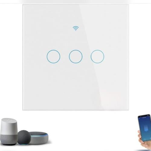مفتاح اضائة جداري ذكي 3 ازرار