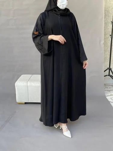 عباية كتان ندئ مربعات