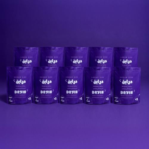 10 بكجات – مناشف DRYIN المضغوطة (30 منشفة)