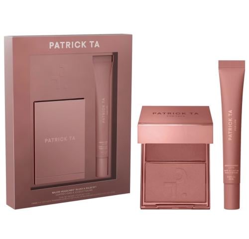 PATRICK TA Major Headlines Double-Take Crème & Powder Blush Duo & Lip Balm Makeup Gift Set