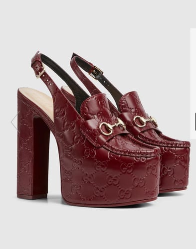 حذاء غوتشي لوفرز HORSEBIT بكعب عال