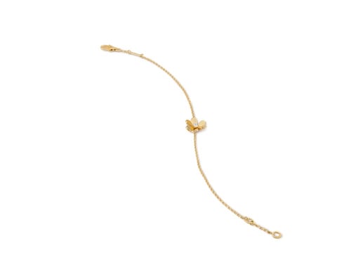 اسوارة فان كليف فريفول ذهبي بفص ميني