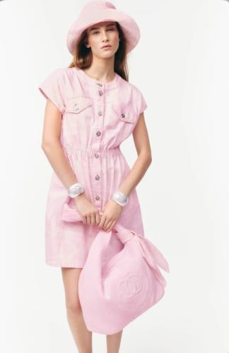 2025 فستان شانيل دينم كوكو بيتش